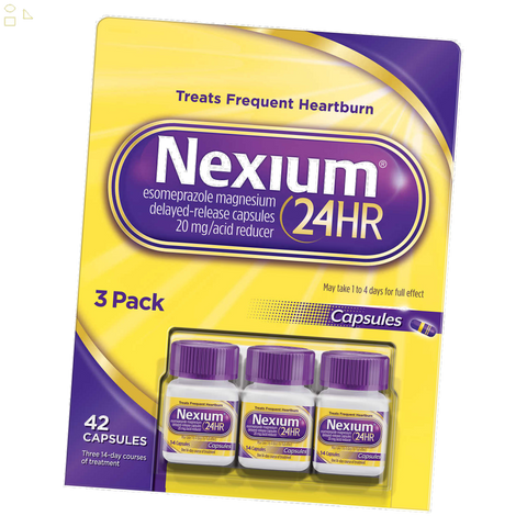Nexium 24HR Acid Reducer 20 Mg., 42 Capsules | All Day, All Night Protection