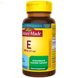 Nature Made Vitamin E Extra Strength 267 Mg (400 IU) D-Alpha 100 Softgels 
