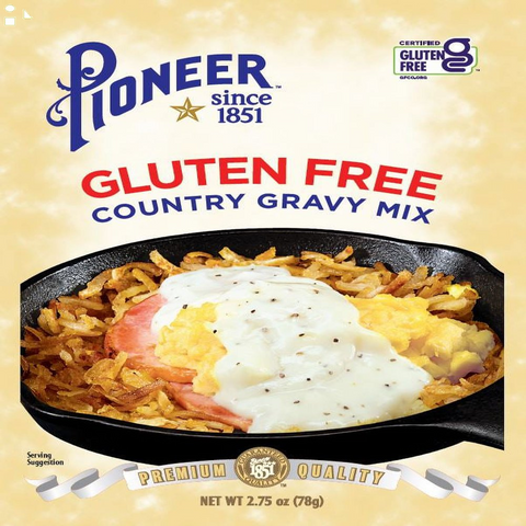 Pioneer Gluten Free Country Gravy Mix 2.75 Oz. | Bundle with OFFERTOGO Health Guide