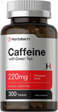 Caffeine Pills 200Mg | with Green Tea | 300 Tablets | Vegetarian, Non-Gmo & Gluten Free | by