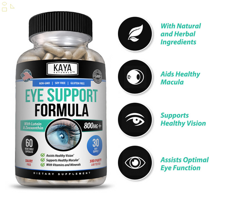 Eye Support Supplement, Lutein & Zeaxanthin, Vision Health, Eye Strain Support