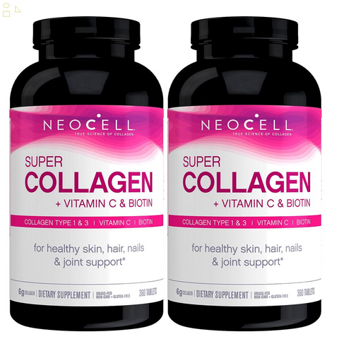 2 Packs Neocell Super Collagen + C 360 Ct