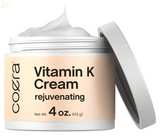 Vitamin K Cream 4 Oz | Premium Formula for Bruises, Spider Veins, Dark Circles, Broken Capillaries, Eyes, and Face 