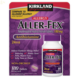 K. S Fexofenadine HCl 180 Mg., Non-Drowsy Antihistamine Allergy Relief 180 Tablets | Compare to Allegra® Allergy Active Ingredient