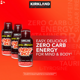 Kirkland Extra Strength Energy Shot Sugar Free, 48 Bottles With Amino Acids L-Tyrosine and Taurine & Vitamin B