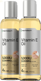 Vitamin E Oil | 5000 IU | 8 Oz (2 X 4Oz) Value Pack | for Skin, Hair & Face | Vegetarian, Non-Gmo, and Gluten Free Formula | by Horbaach