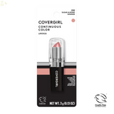 COVERGIRL Continuous Color Lipstick, 10 Sugar Almond, 0.13 Oz, Moisturizing Lipstick, Long Lasting Lipstick, Extended Palette of Shades, Keeps Lips Soft