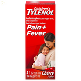 Children's Tylenol Acetaminophen for Ages 2-11 Pain And Fever Medicine 4 Ounces 