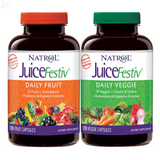 2 Pack Natrol Juicefestiv Daily Fruit And Veggie, 240 Capsules each