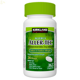 2 Pack Kirkland Non-Drowsy Cetirizine HCL 10 mg., Antihistamine Allergy Relief 365 Tablets each | Compare to Zyrtec® Active Ingredient