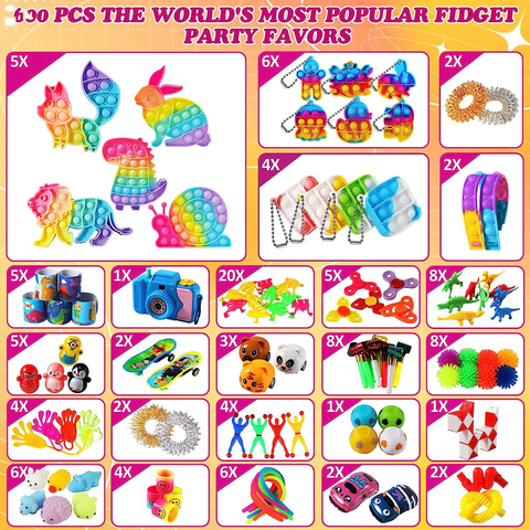 600 Party Favors for Kids, Treasure Box Toys for Boys And Girls