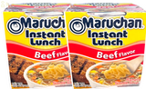 Maruchan Instant Lunch BEEF Flavor Ramen Noodles Soup Cups 2.25 Oz Pack of 2 