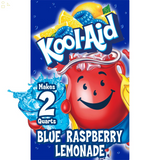 Pack Of 3 Kool-Aid Unsweetened Blue Raspberry Lemonade Artificially Flavored Powdered Drink Mix, 0.22 Oz. Packet