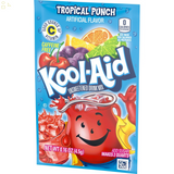Pack Of 3 Kool-Aid Unsweetened Tropical Punch Artificially Flavored Powdered Drink Mix, 0.16 Oz. Packet