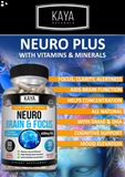 (2 Pack) Brain & Focus, Memory, Function, Clarity Nootropic Supplement | Compare To Focus Factor Active Ingredients 