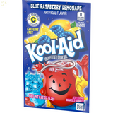 Pack Of 3 Kool-Aid Unsweetened Blue Raspberry Lemonade Artificially Flavored Powdered Drink Mix, 0.22 Oz. Packet