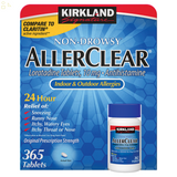 Kirkland Loratadine 10 mg., Non-Drowsy Allergy Relief, Antihistamine 365 Tablets | Compare to Claritin Active Ingredient