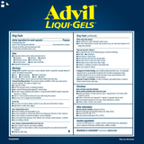 2 Pack Advil Liqui-Gels Ibuprofen 200 Mg. Pain Reliever And Fever Reducer, 240 Capsules each