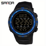 SANDA Men'S 1968.5Inch Waterproof Outdoor Sport Casual Military Wrist Watches, Led Light Stopwatch Alarm Clock Date Calendar Wristwatch, Birthday Christmas Gift