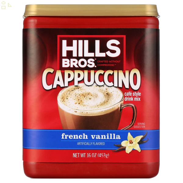 Hills Bros. Instant Cappuccino Mix, French Vanilla, 16 Oz (Pack of 1)