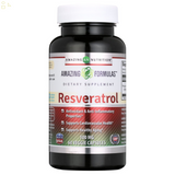 Resveratrol Capsules Anti-Aging Antioxidants, Brain Support, Radiant Skin Made in USA 100 Mg 60 Veggie Capsules