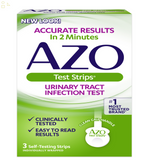 AZO Urinary Tract Infection Test Strips, Accurate Results in 2 Minutes, Clinically Tested, 3 Count