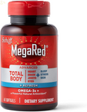 Megared Omega-3 Blend Total Body + Refresh 500Mg Softgels, (65 Count in a Bottle), Easily Absorbed Krill Oil, to Support Your Heart, Joints, Brain & Eyes