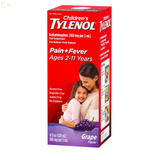 Children'S Tylenol Pain + Fever Relief Cold Medicine, Grape, 4 Fl. Oz