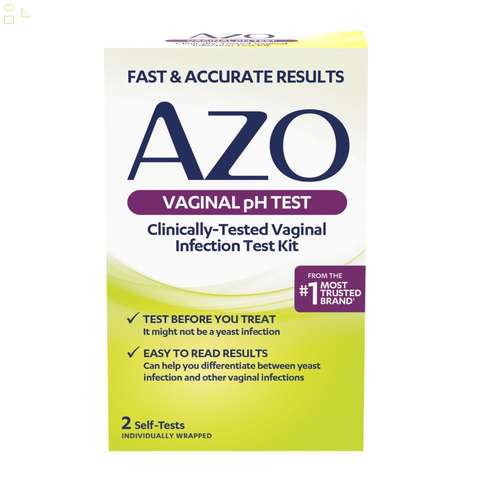 AZO Vaginal Ph Test Kit, Clinically-Tested, Fast & Accurate Results, 2 Self-Tests
