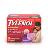 TYLENOL Chewable Tablets Grape Flavor 24 Ct.