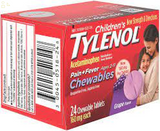 TYLENOL Chewable Tablets Grape Flavor 24 Ct.