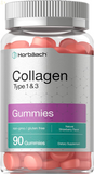 Collagen Gummies | 90 Count | Strawberry Flavored Gummy | Hydrolyzed Collagen Type 1 and 3 | Non-Gmo, Gluten Free