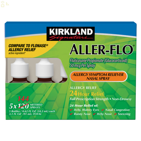 K.S Signature Aller-Flo 50 Mcg Allergy Spray, 720 Metered Sprays