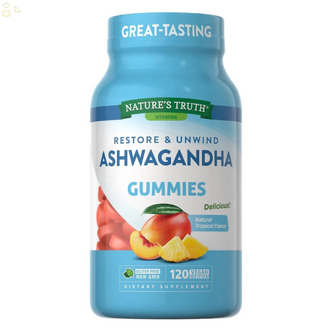 Nature’S Truth Ashwagandha Gummies, Tropical Flavor, 120 Ct./500Mg