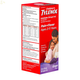 Children's Tylenol Pain + Fever Relief Cold Medicine, Grape, 4 Fl. Oz