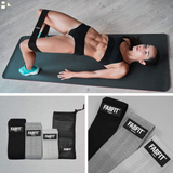 Resistance Bands for Butt, Legs, Thigh & Hip, Fabric Cloth Exercise Loop Bands Yoga, Pilates | Fitness Workout Strength Bands for Booty & Slim Body | Gym & home | Set of 3 
