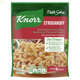 Pack of 3 Knorr Pasta Sides Stroganoff Fettuccinne, Cooks in 7 Minutes, No Artificial Flavors or Preservatives, No Added MSG 4 Oz