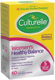 Culturelle Women’s Healthy Balance Daily Probiotics for Women - Supports Digestive, Vaginal and Immune Health, Occasional Diarrhea, Gas & Bloating - Non-Gmo 60Ct