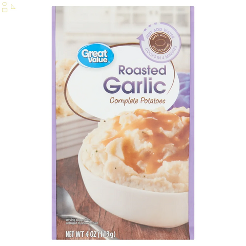 (4 Pack) Roasted Garlic Complete Potatoes, 4 Oz