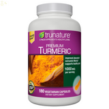 Trunature Premium Turmeric 1,000 Mg., 180 Vegetarian Capsules Supports Healthy Joints