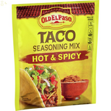 Old El Paso Hot & Spicy Taco Seasoning, 1 Oz.