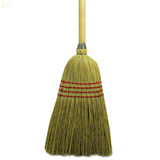 Boardwalk BWK926YEA 55.5 in. Yucca/Corn Fiber Bristle Parlor Broom - Natural