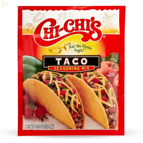 CHI-CHI’S Taco Seasoning Mix, 1.25-Ounce 1 Packet