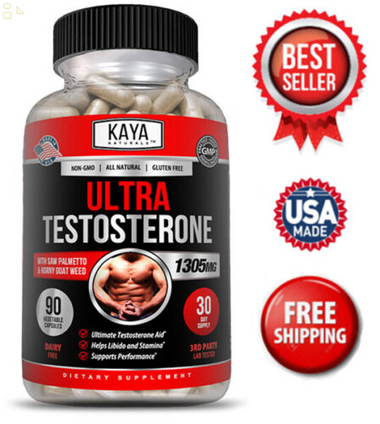 Natural Testosterone Booster - Energy, Muscle Strength & Growth