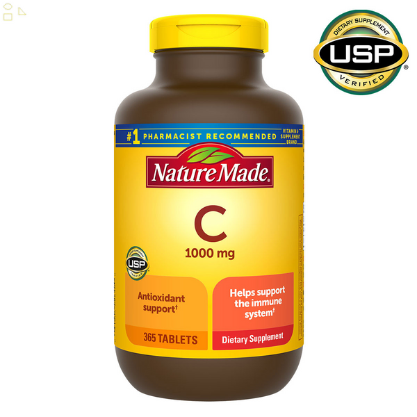 Nature Made Vitamin C 1,000 Mg., 365 Tablets | Helps support the immune system