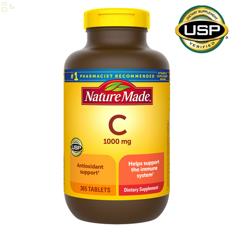 Nature Made Vitamin C 1,000 Mg., 365 Tablets | Helps support the immune system