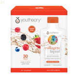 2 Pack Youtheory Collagen Liquid, Sugar Free Berry Flavor, 30 Packets  each | 5,000 mg of Uniquely Soluble and Highly Absorbable Collagen Peptide