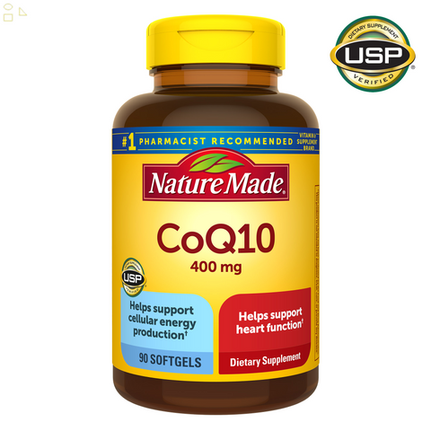 Nature Made Coq10 400 Mg., 90 Softgels | Supports Heart Health & Energy Production