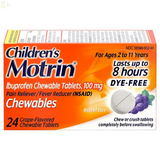 Children'S Motrin Dye-Free Pain Reliever & Fever Reducer Ibuprofen Pack of 4