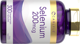 Yeast Free Selenium Supplement | 200Mcg | 300 Capsules | Vegetarian, Non-Gmo, and Gluten Free Mineral Formula | L-Selenomethionine Bundle with Copyrighted OFFERTOGO Healthy Life Guide